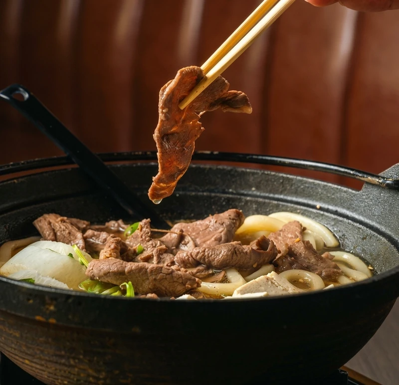 Beef Udon at Kon'ya Japan, Japanese restaurant in Calgary, Alberta