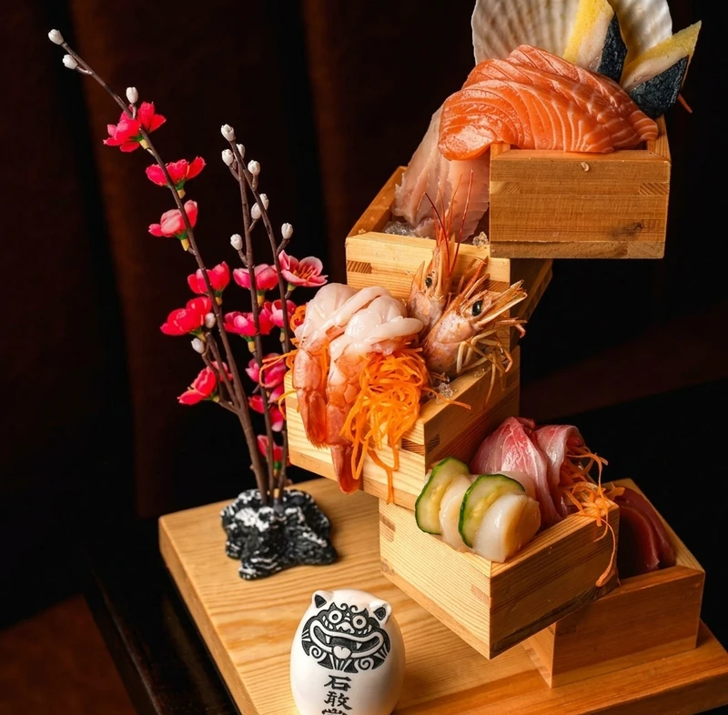 Sashimi combo platter at Kon'ya Japan, Mount Pleasant, Calgary
